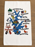 Lake Norman in a Nutshell (Tea) Towel