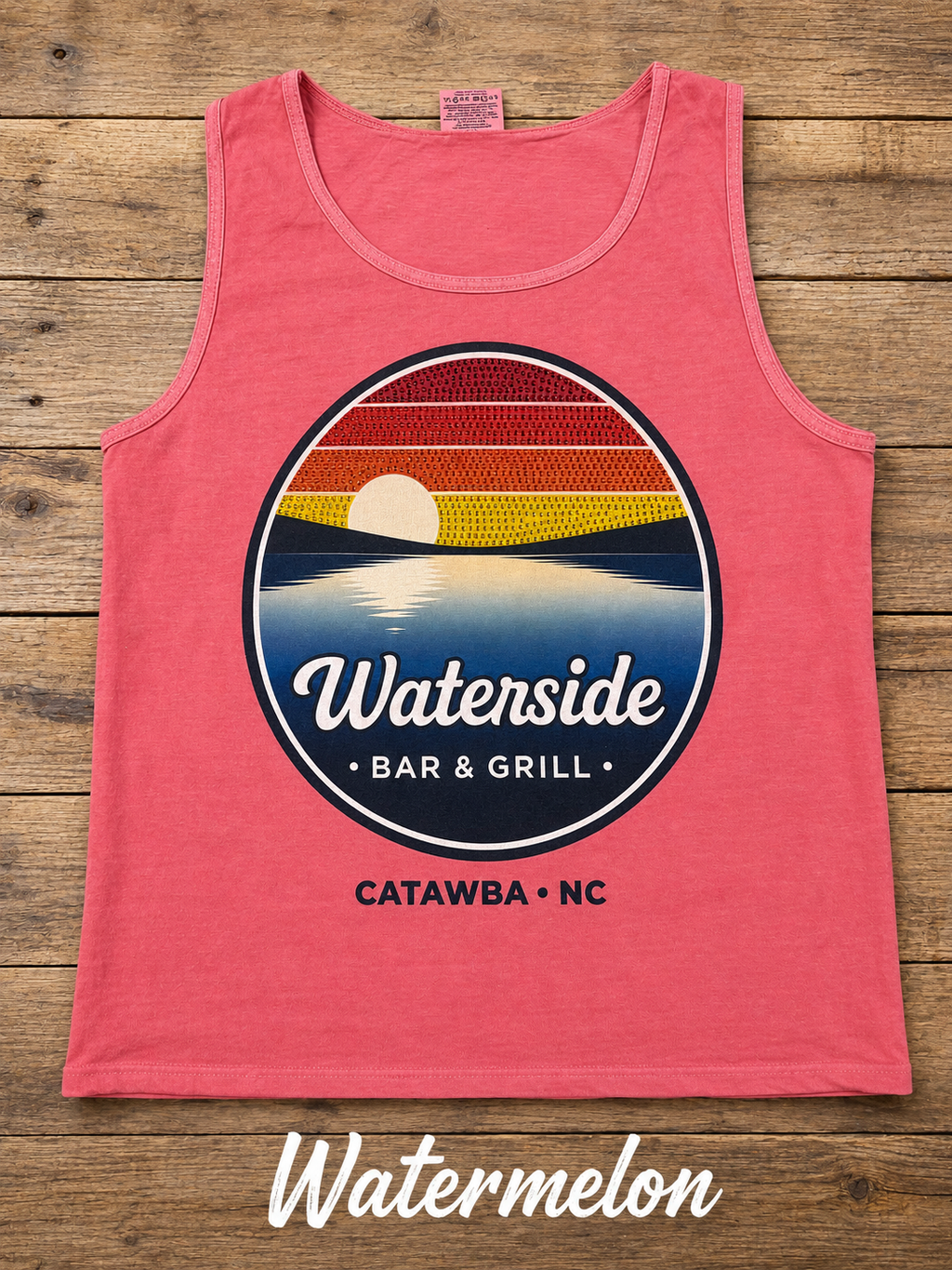 Waterside Bar & Grill Sunset Bling Tank