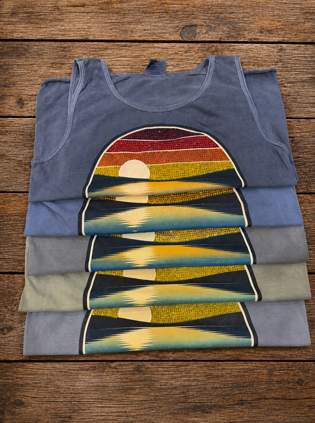 Waterside Bar & Grill Sunset Bling Tank
